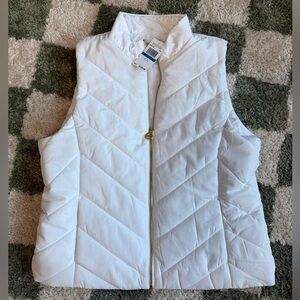 Michael Kors Quilted White Vest